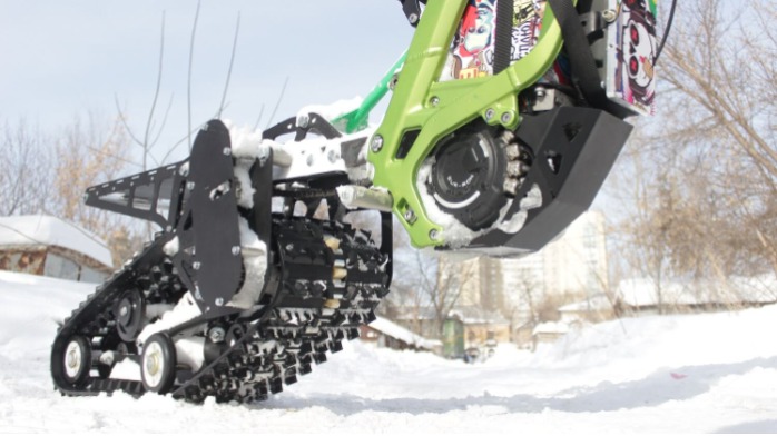 SurRon snowbike kit photo