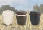 Nature straw fiber urns